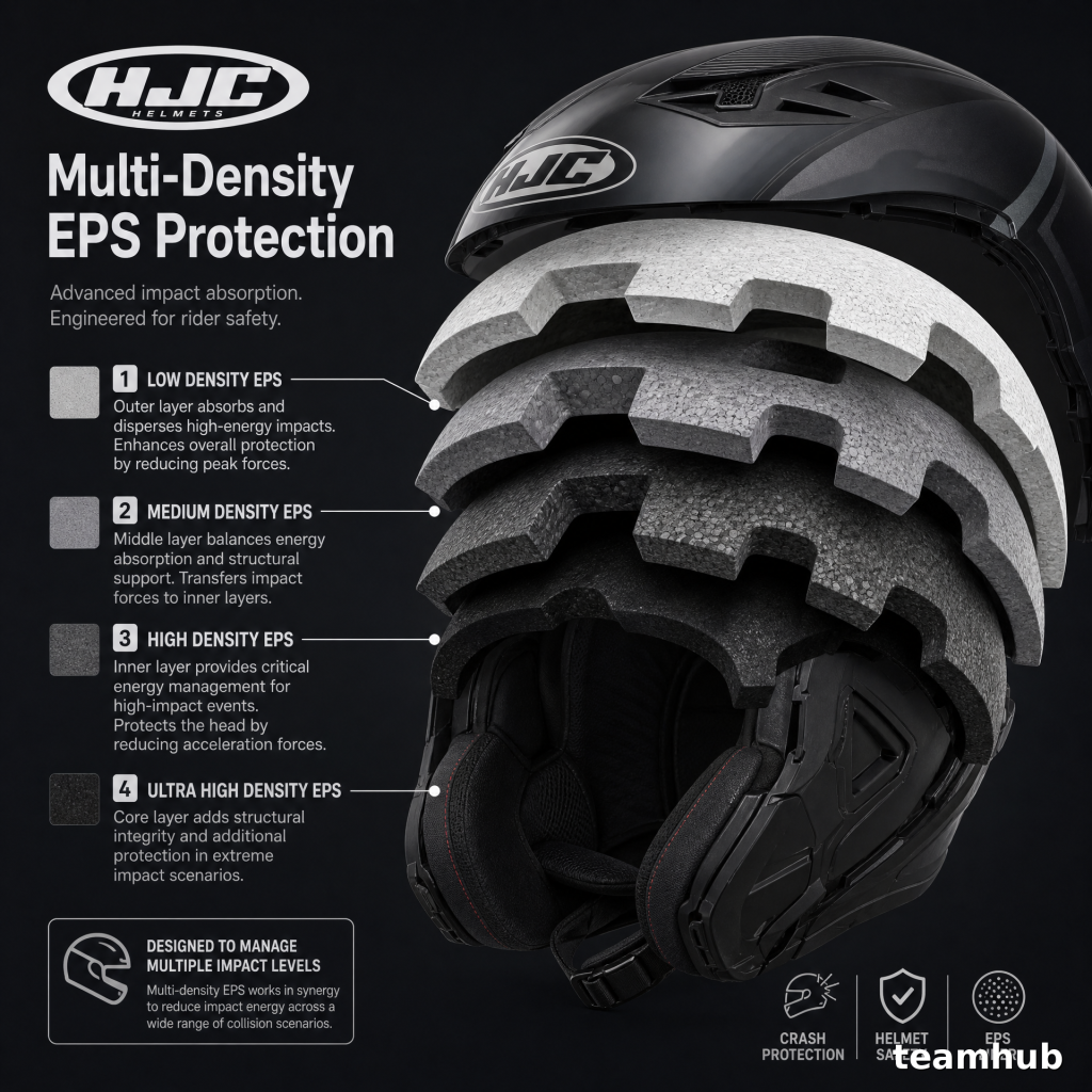 Why Multi-Density EPS Liners are Critical in HJC Crash Protection